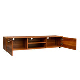 Walnut TV Stand for 70 Inch TV Stands, Media Console Entertainment Center Television Table, 2 65710230