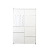 Bookshelf and Bookcase with Pegboard and Drawer, 9 Cubby Display Book Shelves, Modern Wide Wood W331P295438