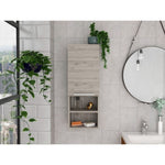 ZUN Light Grey 2-Shelf Bathroom Cabinet B06280563