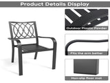 Chair 2 - Heavy-Duty Metal Chair 350LB Capacity, Ergonomic Breathable Patio Chair - 30 Min Assembly, 88304670