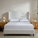 Harper Tall Headboard Upholstered Bed / 54" High Headboard / Elegant Simplicity / No Box Spring B083P227886