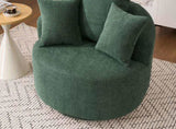 360&deg Swivel Chair Accent Barrel Chair Swivel Round Upholstered Sofa Chair with 3 Removable W2231P264471