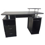 ZUN Computer Desk with Drawers Black 98609291