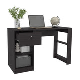 120-Home 47" Wide One Drawer Desk , Four Shelves, Writting Desk, Gamer Desk, Home Office, Living B070P254777