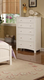 Contemporary White 1pc Chest of Drawers Plywood Pine Veneer Bedroom Furniture HS00F4239-ID-AHD