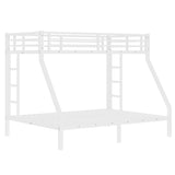 Metal Twin XL over Queen Bunk Bed for Teens and Adults,Space-Saving/Noise Reduced/No Box Spring W1580P309634