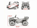 Pink 12V Kids Quad ATV 4 Wheeler with 4 Spring Suspension Wheels, LED Lights, Music USB 63588275