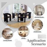 COOLMORE Contemporary Designed Velvet Fabric Upholstered Accent/Dining Chair /Barrel Side Chairs W395P224763