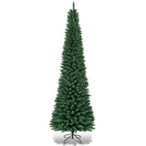 7ft Slim Pencil Christmas Tree - Space-Saving Design for Small Corners, 700 Realistic PVC Branches 99576991