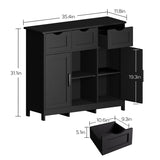 Storage Cabinets,Wooden Floor Cabinet,with Drawers and Shelves Storage Cabinets,Accent Cabinet for 11185990