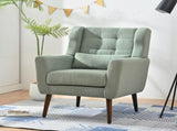 Modern Accent Chair,Teddy Fabric Living Room Chairs Comfy Reading Chair,Mid Century Accent Chair, W1028P236473