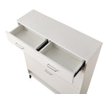 Large size Shoe Cabinet,Free Standing Tipping Bucket Shoe Rack Organizer with 2 Flip Drawers&2 W2516P185160