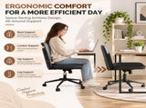 Armless Criss Cross Chair, Adjustable Height Swivel Desk Chair with Rocking Function, Cat Claw 28319133