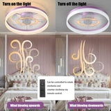 Ceiling Fans with Lights Dimmable LED Embedded installation of thin modern ceiling fans W1340120485