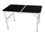 3ft Rectangle 2Fold Top Outdoor Folding Table, Aluminum Frame, 50kg Load 64442016