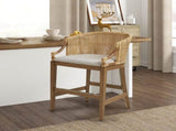 Handcrafted Rattan Counter Stool 25" H B035118576