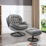 Accent chair TV Chair Living room Chair Grey with ottoman W676P232257