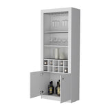 Clover Bar Cabinet, with wine storage and thre shelves B128P189933