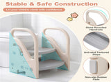 Convertible 2-Step Toddler Step Stool Multifunctional Kids Ladder Seat for Kitchen Bathroom 71631738
