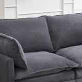 Modular Sofa , Velvet Large U-Shaped Couch Comfy Upholstered 2-Seat Sofa, 2 W2705P268484