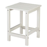 36*36*47cm Single Layer Square HDPE Side Table White 27369810
