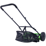 14-Inch 5-Blade Push Reel Lawn Mower with Grass Catcher, GREEN COLOR 66253221