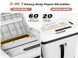 150 Sheet Paper Shredder Heavy Duty, Micro Cut and CDs/Cards, P5 Security Level, 60Min Non Stop 92277130