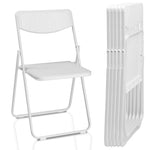 ZUN 6 Pack Plastic Folding Chairs, Lightweight Stackable Commercial Chairs, Portable Event Seats Indoor 33414404