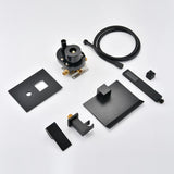 Modern Style matte black Wall Mount Tub Filler Bathroom Bathtub Faucet Shower Set W121984825