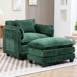 55.32*39.76" Oversized Sofa Indoor,Portable ottoman,Boucle Single Sofa Bed with Wider seat,Double W2715P269753