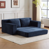 Loveseat Sofa, Comfortable Deep Seat Sofa Bed, Modern Small Corduroy Couch for Living Room 17225901