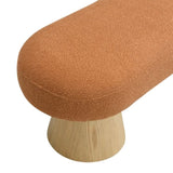 Dining Bench for Dining Room, Upholstered Bedroom End of Bed Entryway Bench, Boucle Ottoman for N779P271401O