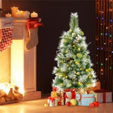 ZUN 3 FT Pre-Lit Artificial Mini Christmas Tree 03351747