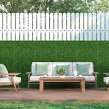12Pcs 23.6x15.75in Artificial Boxwood Topiary Hedge Plant Grass Backdrop Fence Privacy Screen Grass 27411615
