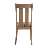 Beige and Maple Open Back Side Chairs B062P186532