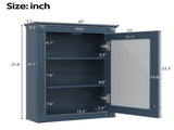 20" Wall Mounted Bathroom Storage Cabinet with Mirror, Medicine Cabinet with Height Adjustable N710P317680C
