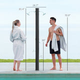 Solar heated shower 33720012