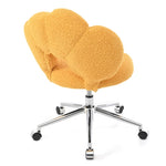 ZUN 360&deg;Swivel Height Adjustable,Swivel Chair,Teddy fabric,home office chair W680P143491