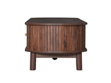 Modern Design TV Stand for 75" TVs, Media Console TV Cabinet with Rattan-Front Drawer for Living 45140769