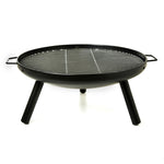 ZUN 23 Inch Outdoor Fire Pit, Durable Wood place Bowl with Grill Rack for Patio Garden, 80568981