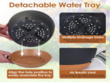 4 Pcs Minimalist Style Hanging Planters with 9.64-inch Diameter, Drainage Holes, and Removable 03039194
