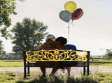 50" Iron Outdoor Courtyard Decoration Park Leisure Bench 16427178