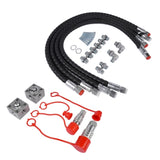 2 Three Way Diverter Valves w/ Quick Connects Replacement for 1-2 ton Chinese Mini Excavator 42561558