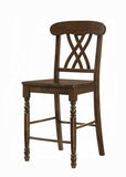 Walnut Cross Back Counter Height Stools B062P181307