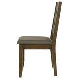 Knotty Nutmeg and Grey Ladderback Dining Chair B062P153686