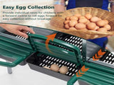 Nesting Boxes for Chickens, 3 Holes Chicken Nesting Boxes with Legs, Chicken Laying Box with Lid 92102638
