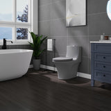 1.1/1.60 GPF Dual-Flush One Piece Toilet, Button on Tank top S-trap, Water-Saving Elongated Comfort W3192P277903