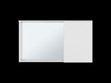 Nome Medicine Cabinet with Interior Storage Compartments, White B097P474278