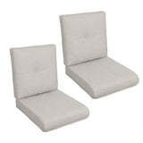 2 Pcs Set High Back Patio Chair Cushions, Tufted Rocking Chair Cushions, Adirondack Cushions for W419P311604