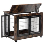 ZUN Dog Crate Furniture, Large Dog Kennel, 38"Wooden Pet Furniture with Pull-Out Tray, Home and Indoor W1212120268